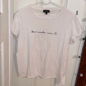 “you make me smile...:)” t-shirt